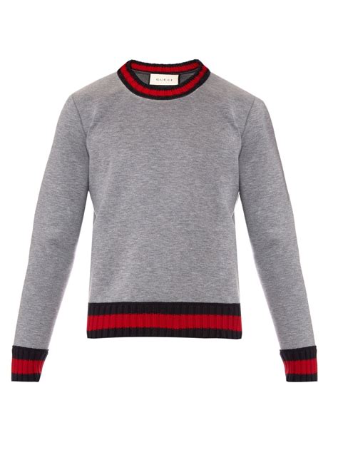 gucci grey jumper|gucci sweater men.